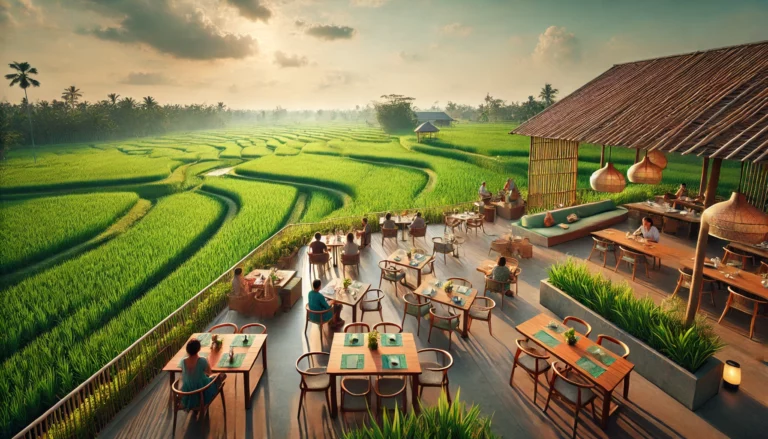 Tempat Makan View Sawah Tangerang