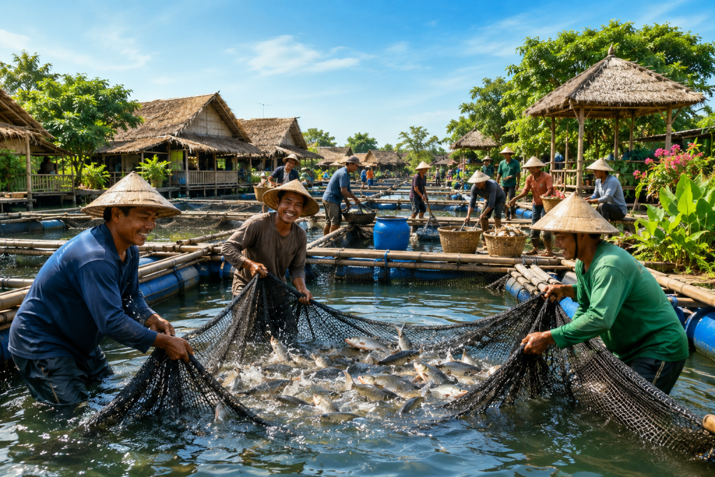 Panen Raya Kampung Wisata Keramba Tangerang