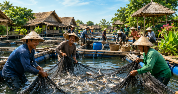 Panen Raya Kampung Wisata Keramba Tangerang