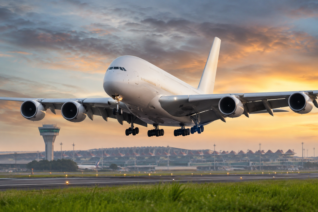 Pesawat A380 Mendarat Bandara Soekarno Hatta